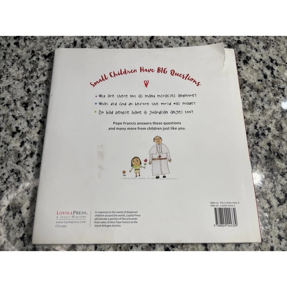 Dear Pope Francis The Pope Answers Letters from Children Hardcover Book 2016 - Picture 2 of 8